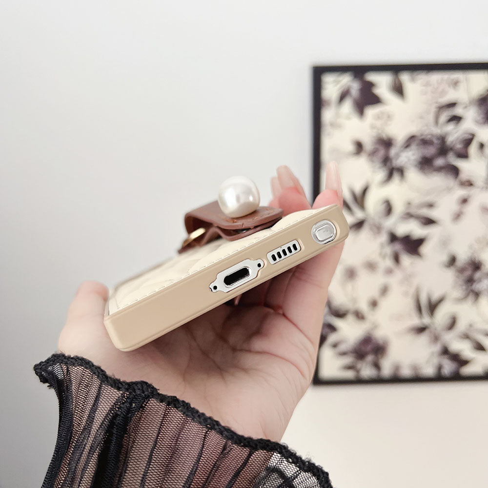 Off-White Ultra-Thin Wrist Strap Fashion Phone Case for Samsung