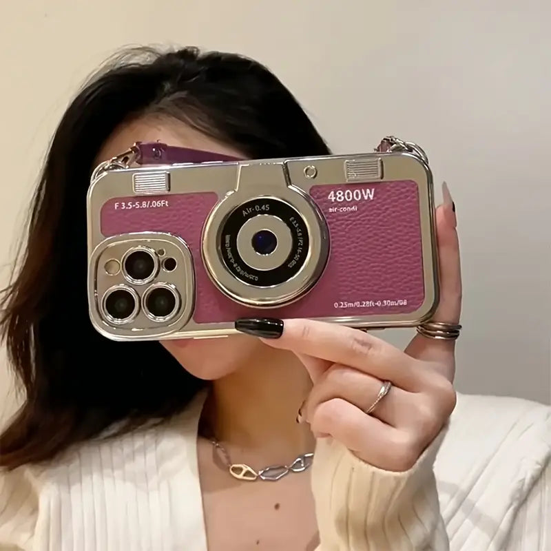 Retro Camera Chain Phone Case