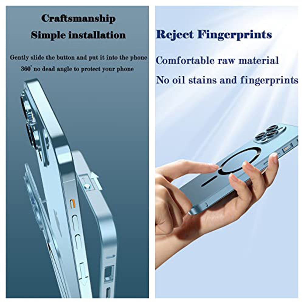 Luxury Aluminum Wireless Charging iPhone Case