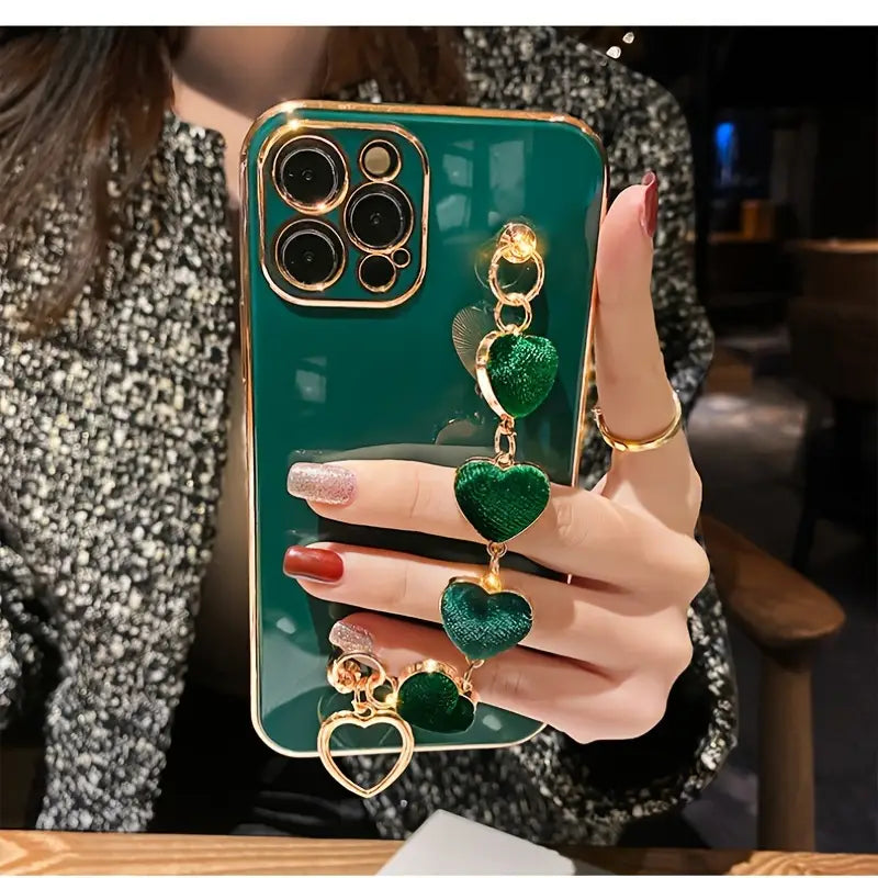 EleganceLink Heart Bracelet Phone Case