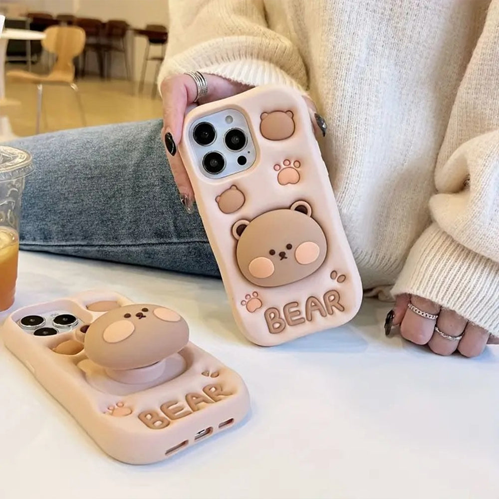 BearBarista Retractable Phone Case