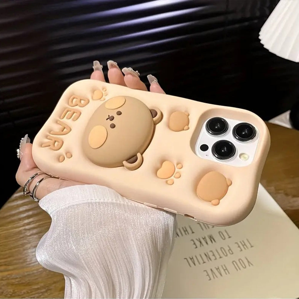 BearBarista Retractable Phone Case