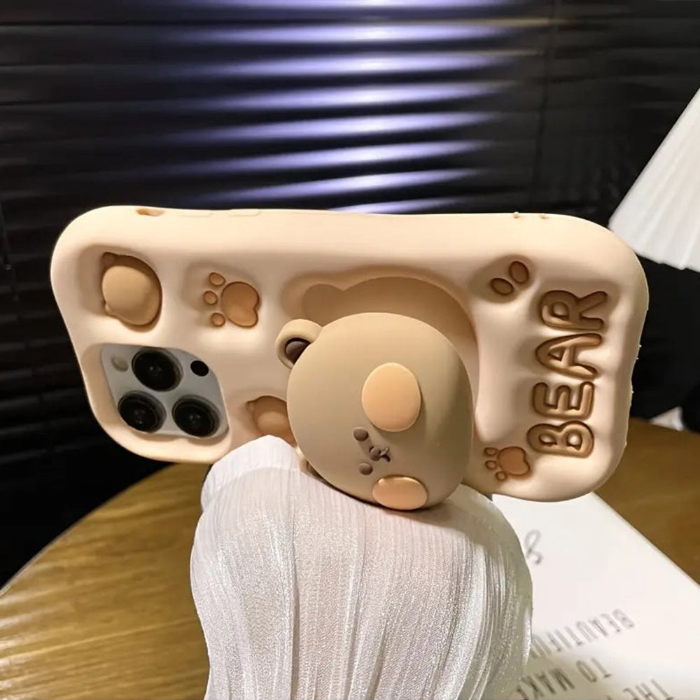 BearBarista Retractable Phone Case