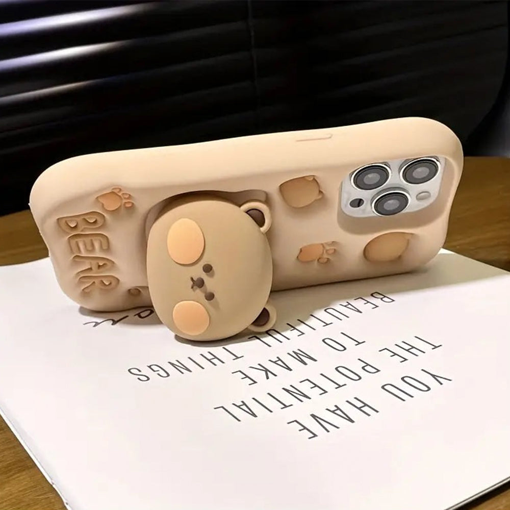 BearBarista Retractable Phone Case
