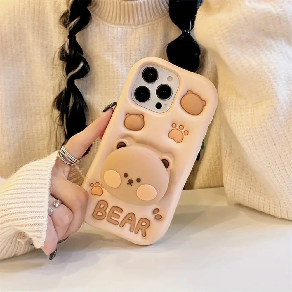 BearBarista Retractable Phone Case