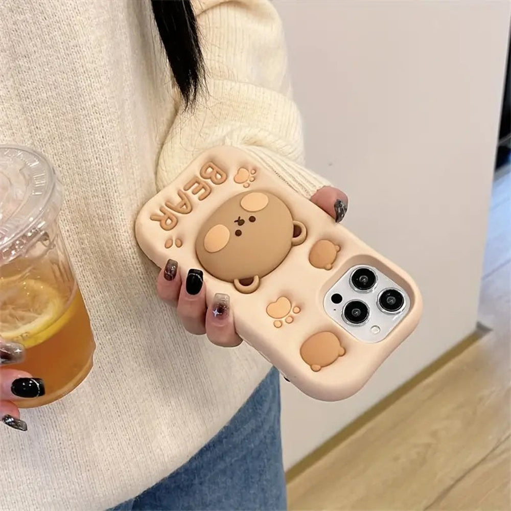 BearBarista Retractable Phone Case
