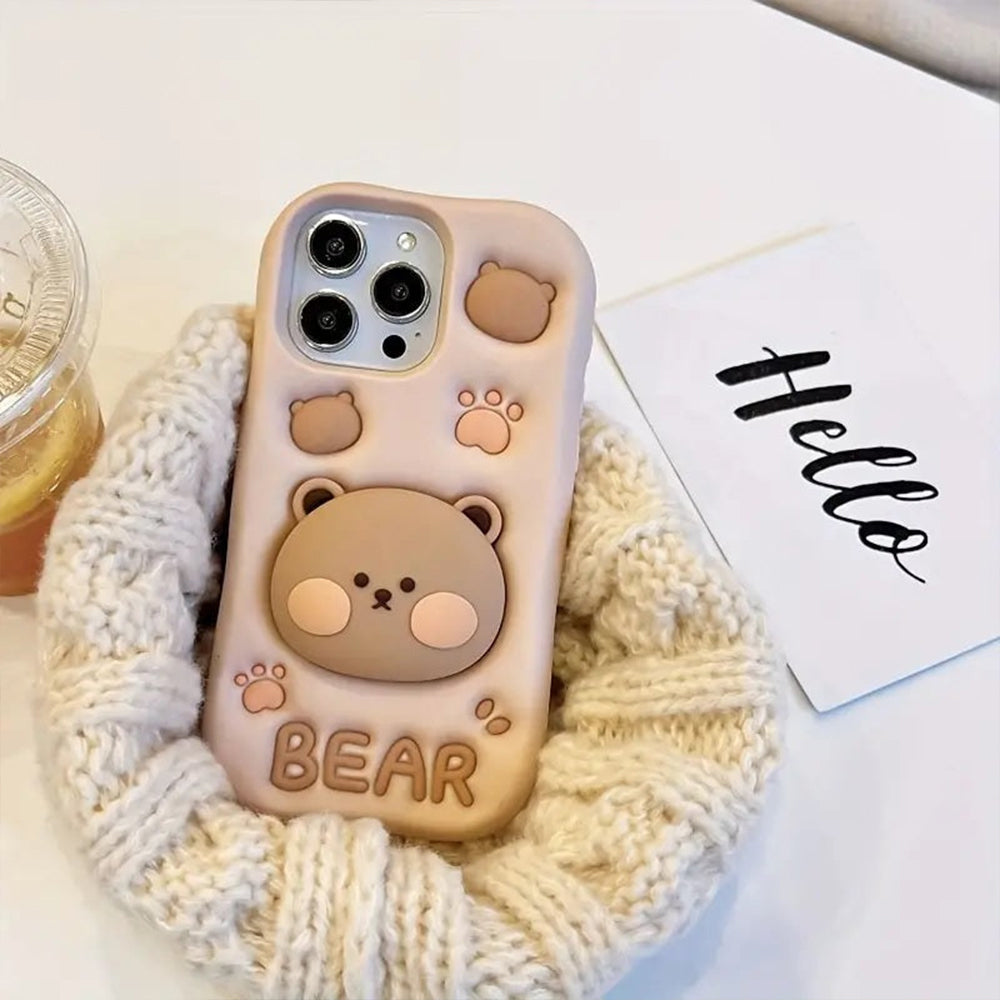 BearBarista Retractable Phone Case