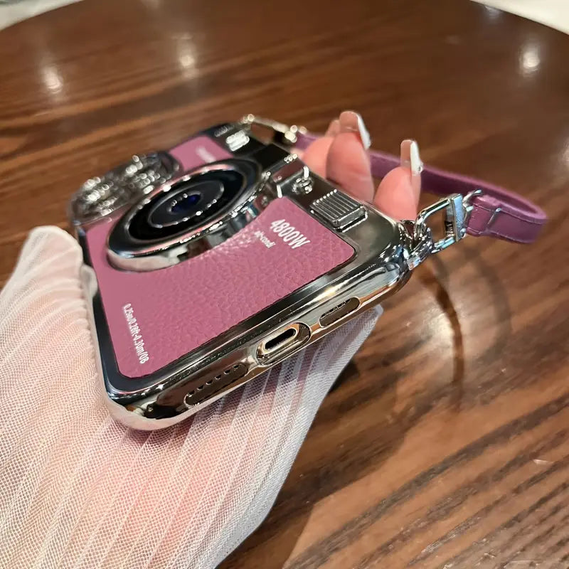 Retro Camera Chain Phone Case
