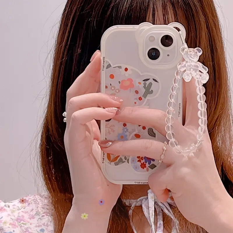3D Bear Charm Phone Case