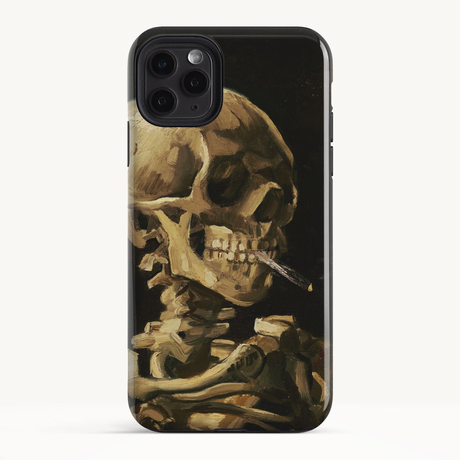 Skeleton with Burning Cigarette