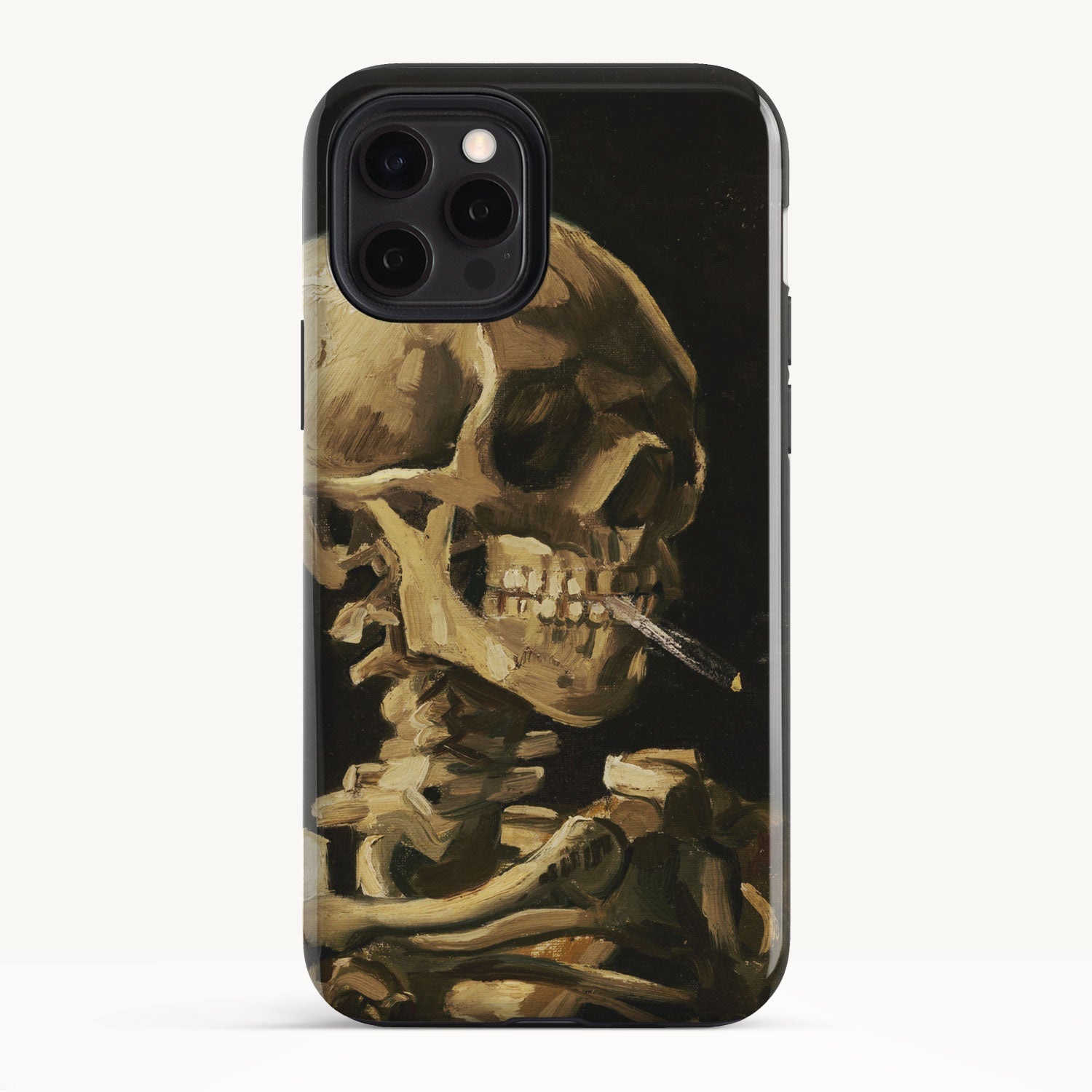 Skeleton with Burning Cigarette