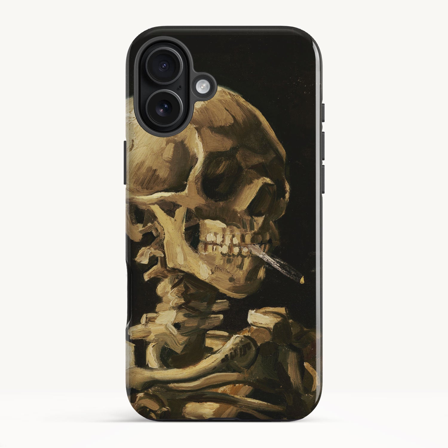 Skeleton with Burning Cigarette