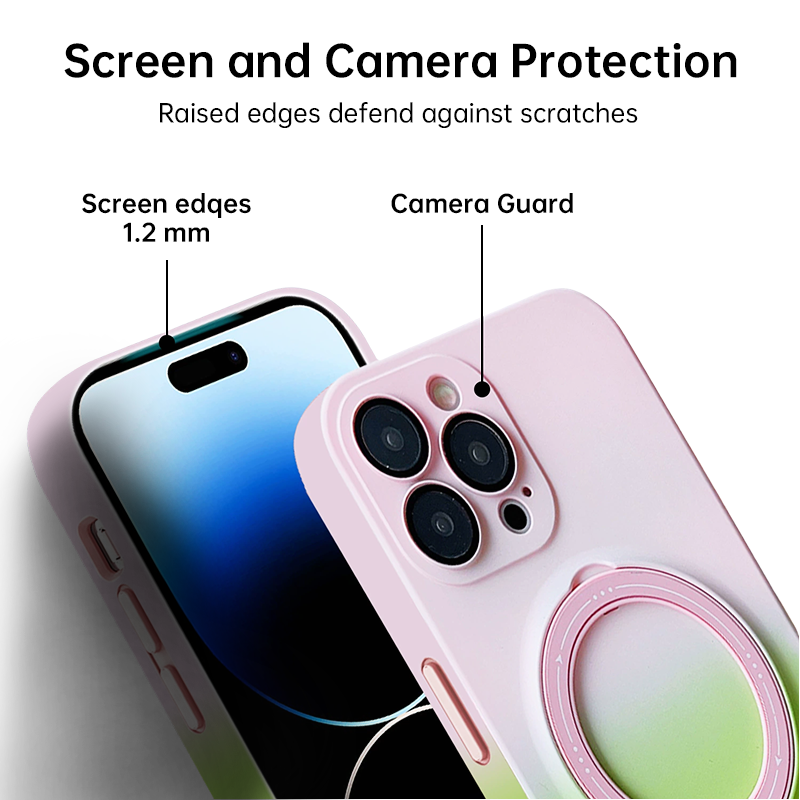 Gradient 360° Rotating Magnetic iPhone Case