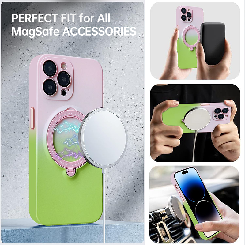 Gradient 360° Rotating Magnetic iPhone Case