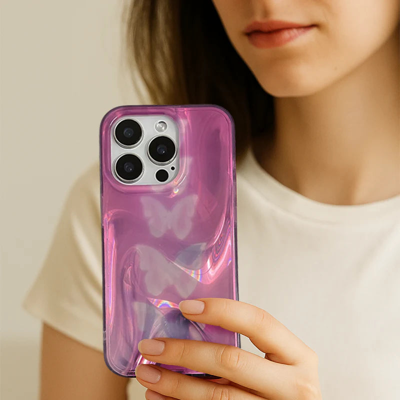Chromatic Gradient Purple iPhone Case