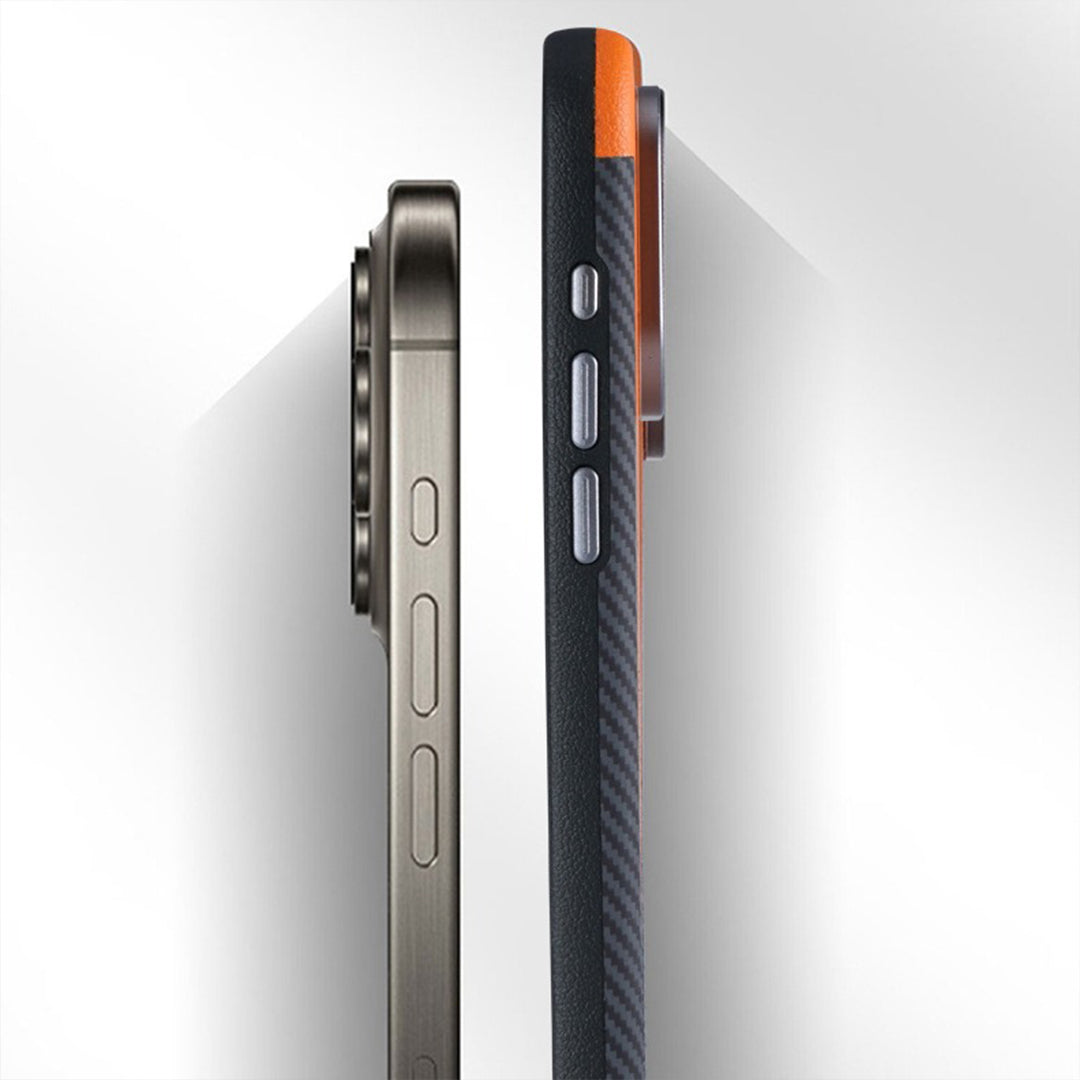 CarbonLeather Armor MagSafe iPhone Case
