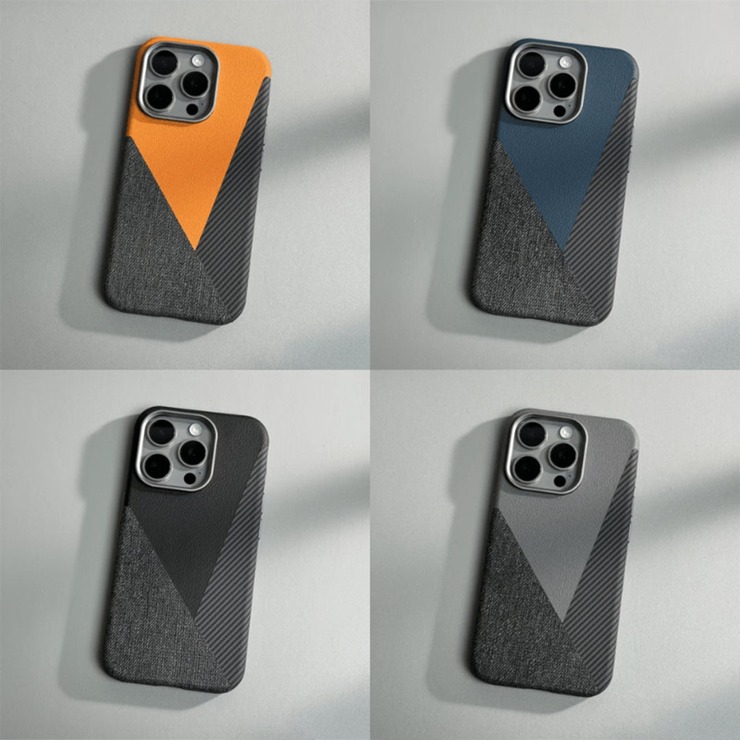 CarbonLeather Armor MagSafe iPhone Case