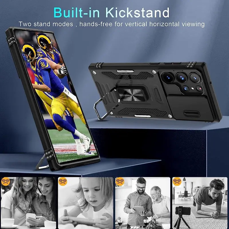 Bugario GalaxyGuard Ultra Protective Case – Slim Shockproof Drop-Tested Cover, Reinforced Corners & Anti-Slip Grip
