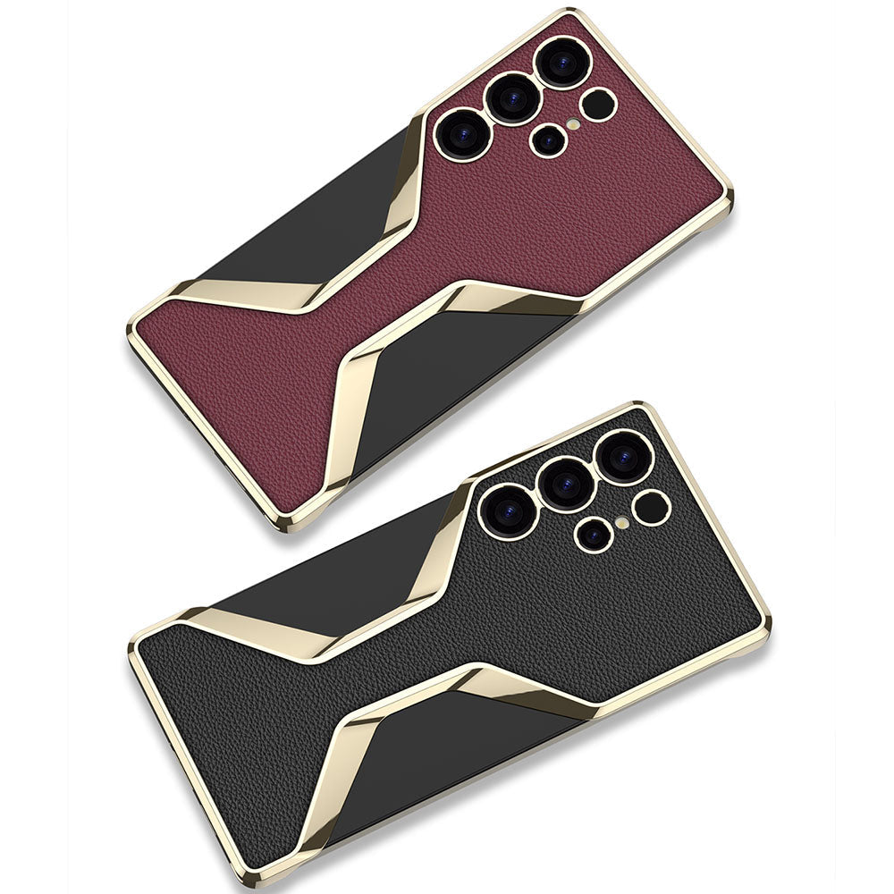 Borderless ElectroPlated Leather Case