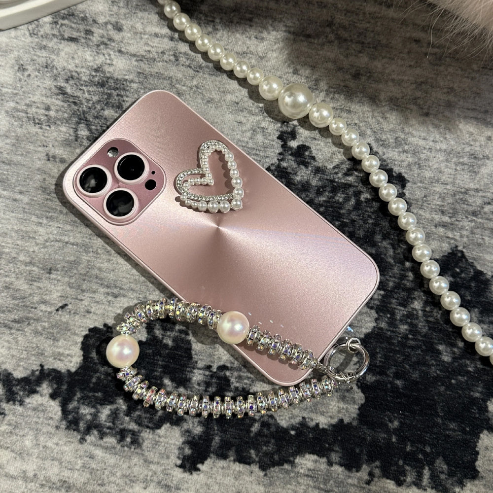 Glow Pearl Heart iPhone Case