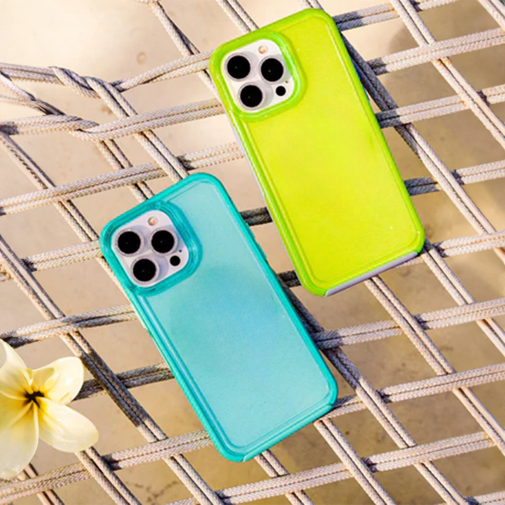 Aqua Neon MagSafe iPhone Case