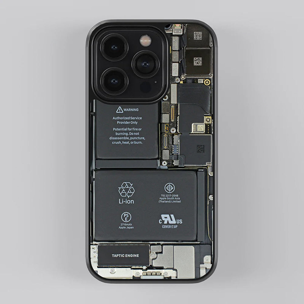 Circuit X Ray Glass iPhone Case