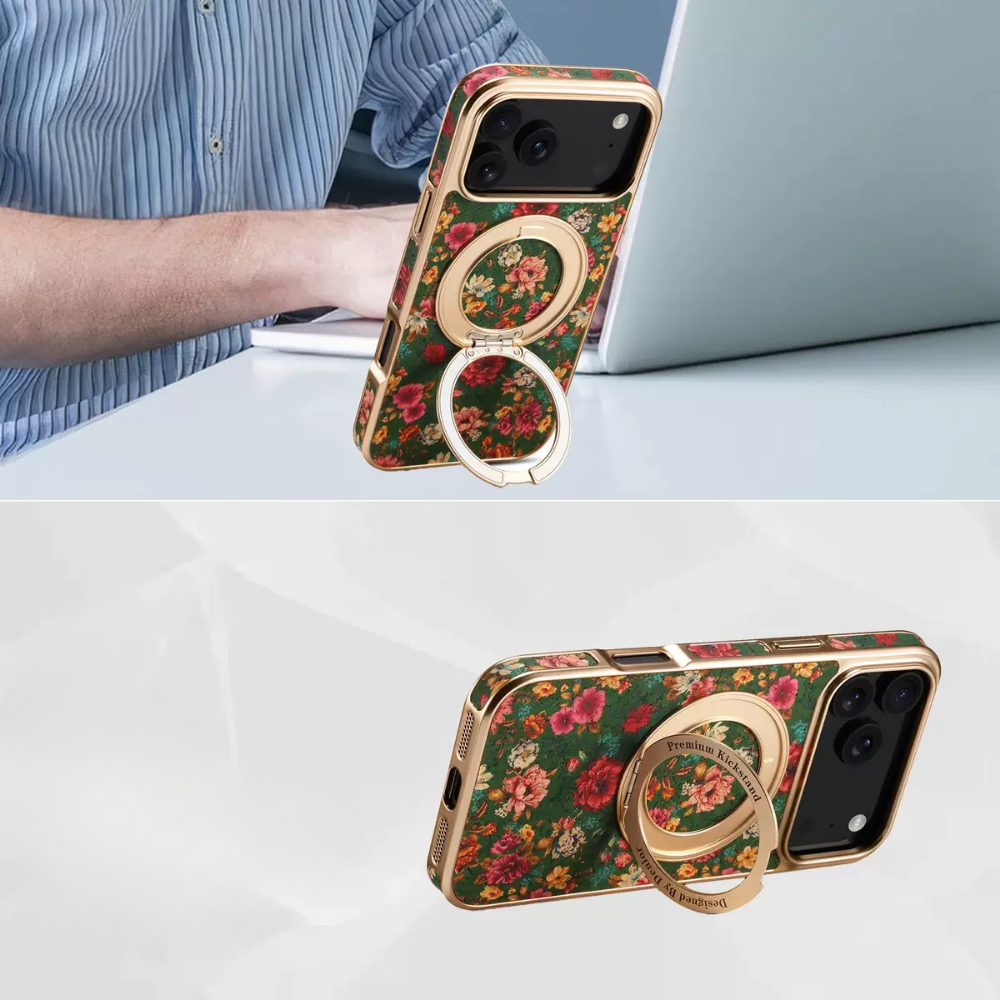 Floral Fabric MagSafe iPhone Case