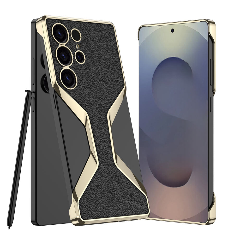 Borderless ElectroPlated Leather Case