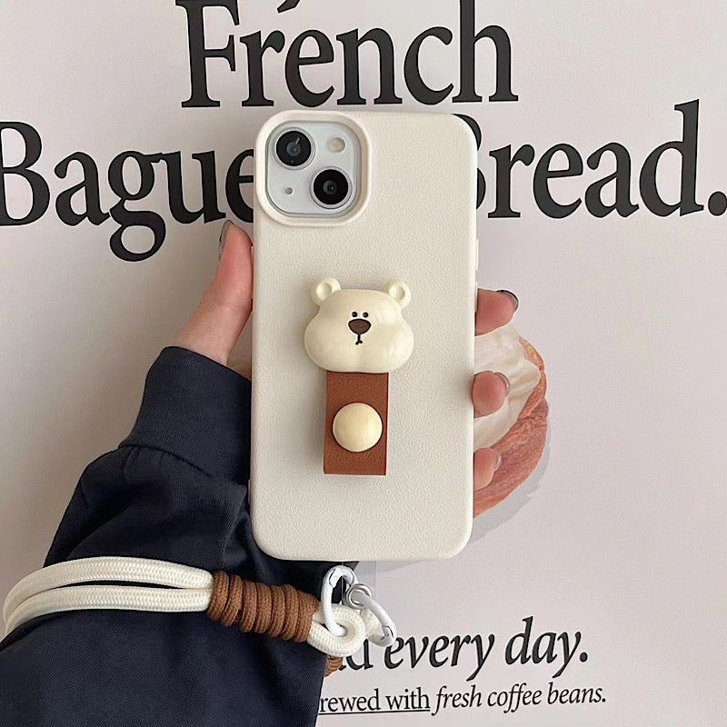 Fuzzy Paw Charm Phone Case