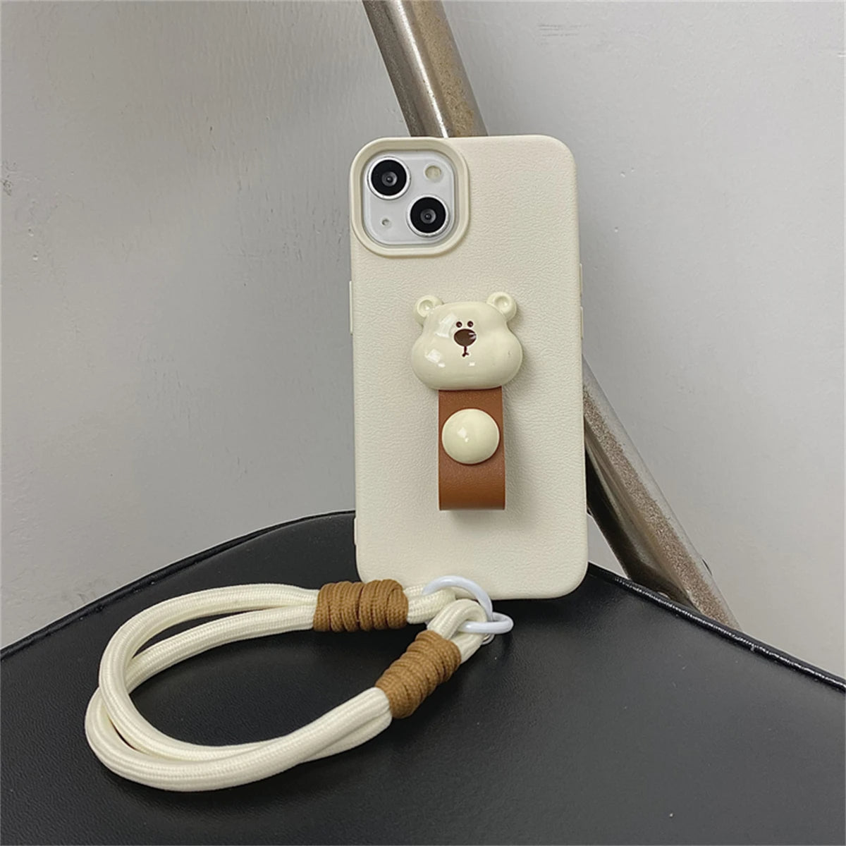 Fuzzy Paw Charm Phone Case