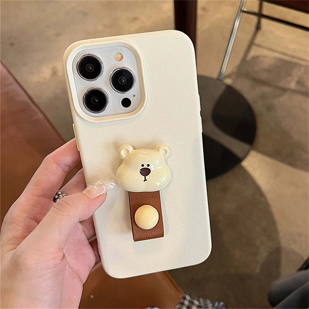 Fuzzy Paw Charm Phone Case
