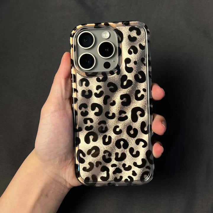 Noir & Gold Leopard Phone Case
