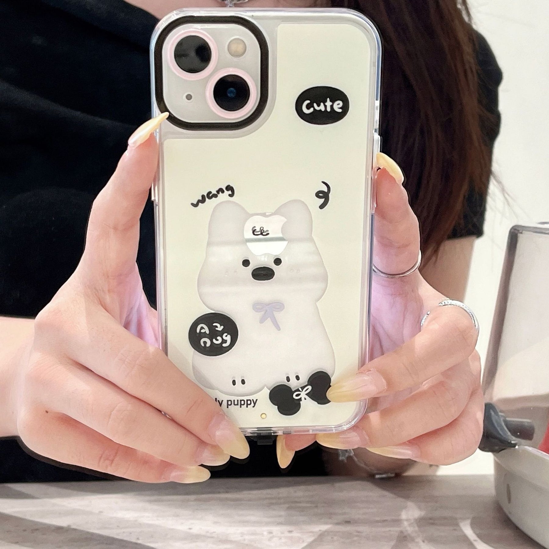 Glow Meow Charm Phone Case