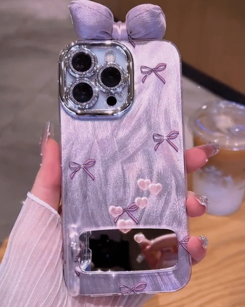 Pink Ribbon Bow iPhone Case