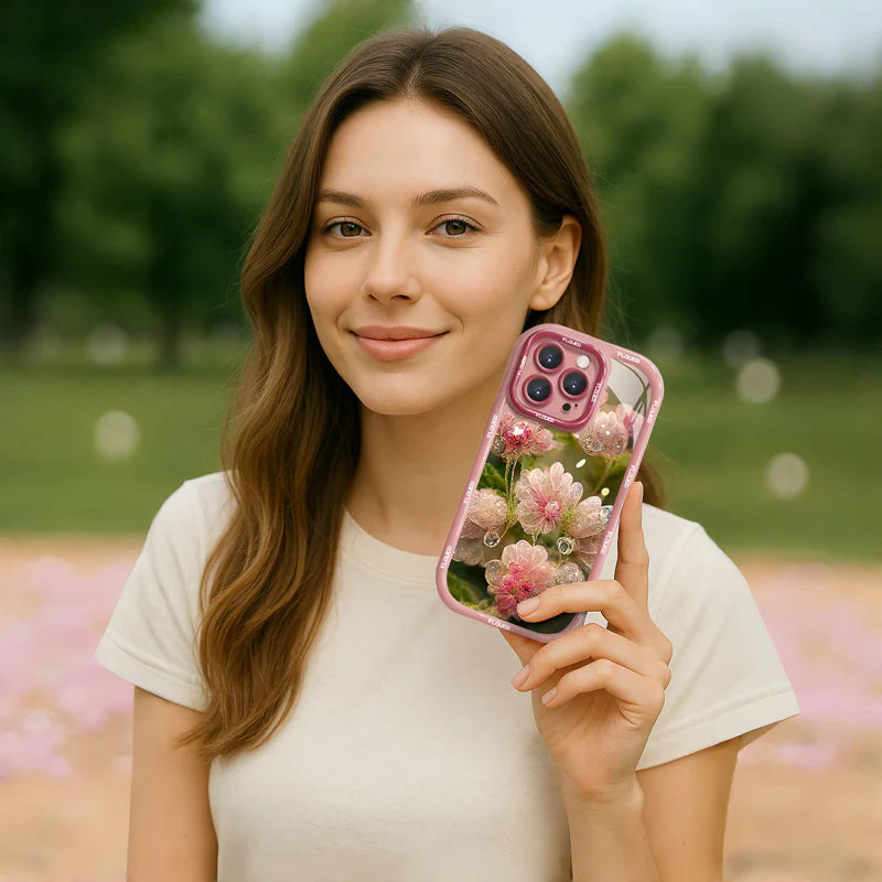 Pink Blossom Crystal iPhone Case