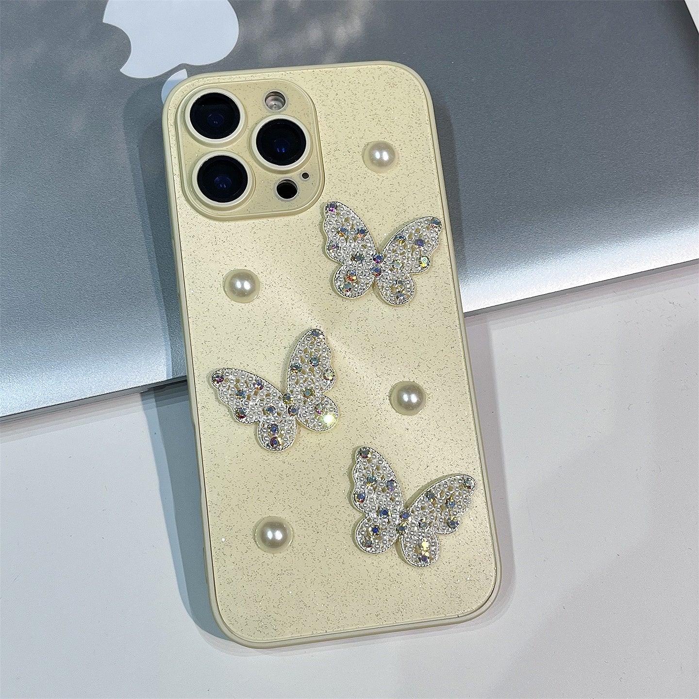 Crystalline Butterfly Pearl iPhone Case