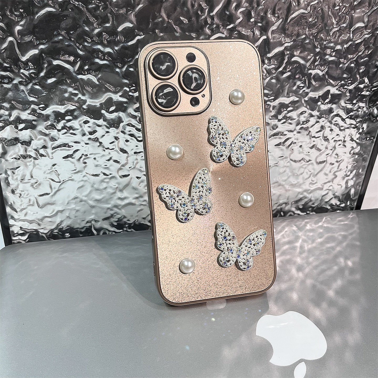 Crystalline Butterfly Pearl iPhone Case