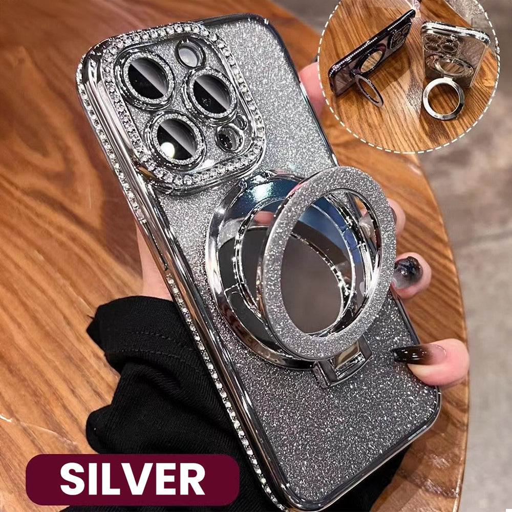 Rhinestone Electroplating Glitter iPhone Case