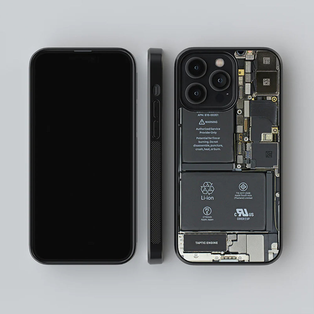 Circuit X Ray Glass iPhone Case