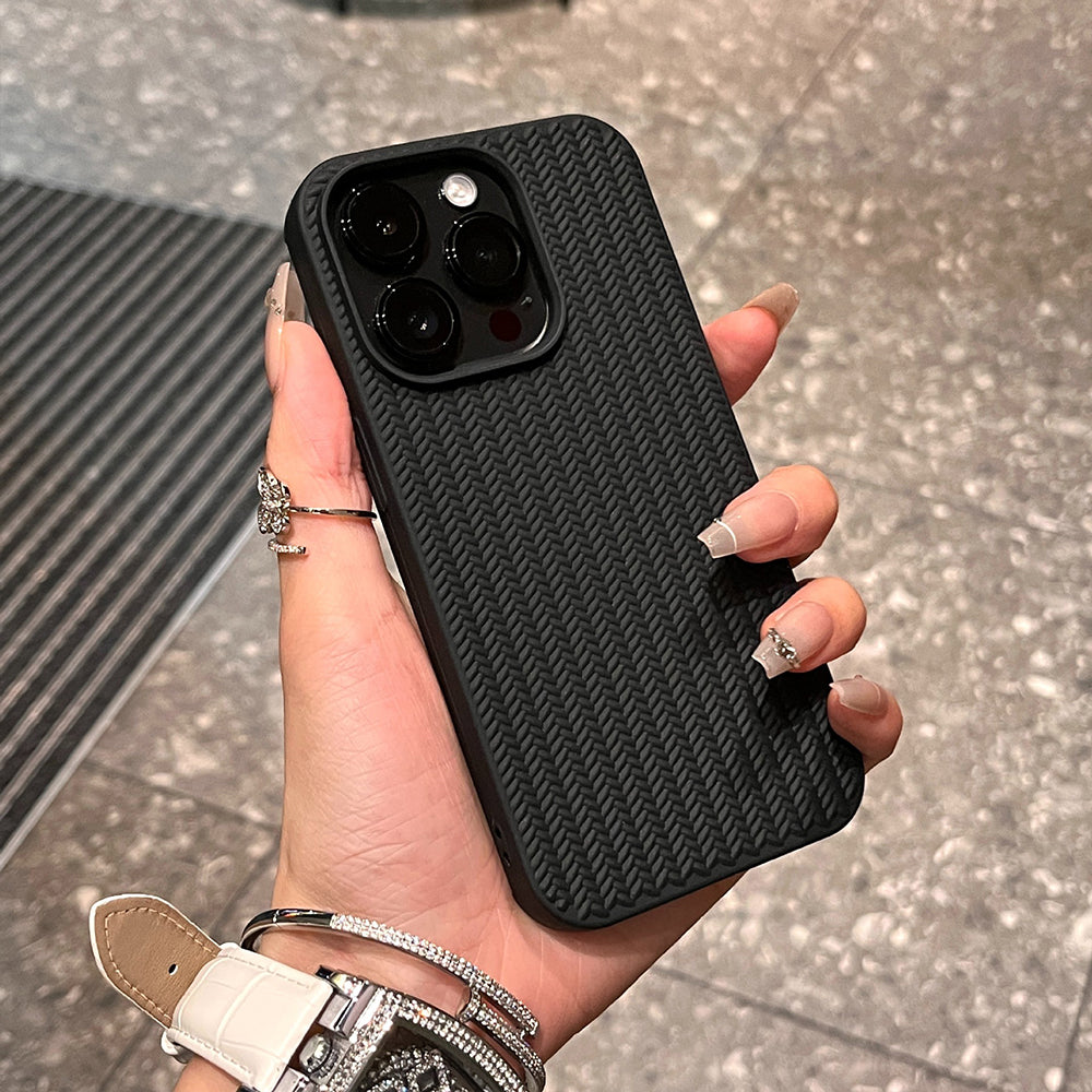 Knitted Elegance Silicone Case – iPhone Series