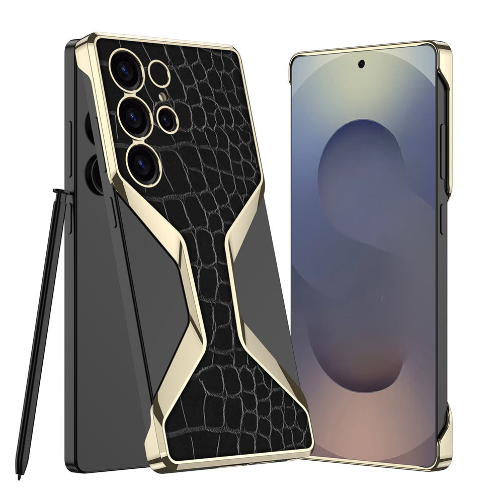 Borderless ElectroPlated Leather Case