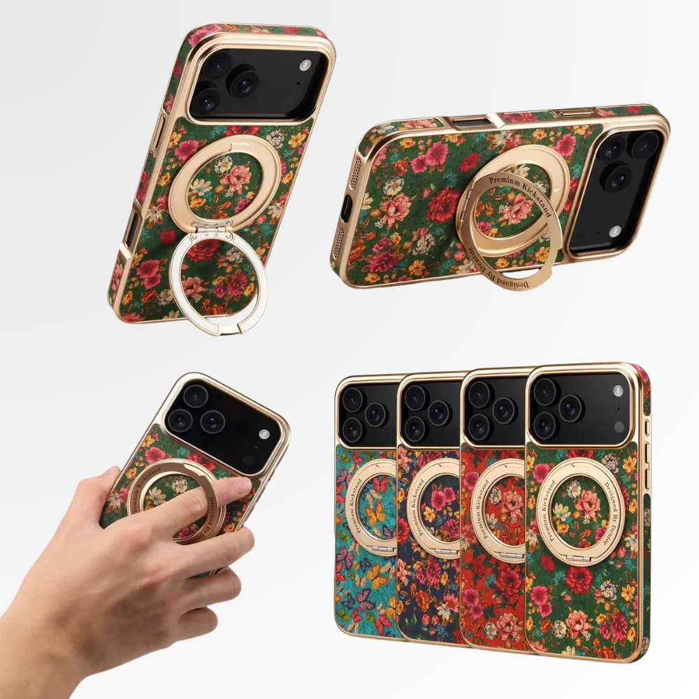 Floral Fabric MagSafe iPhone Case