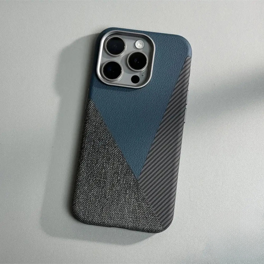 CarbonLeather Armor MagSafe iPhone Case