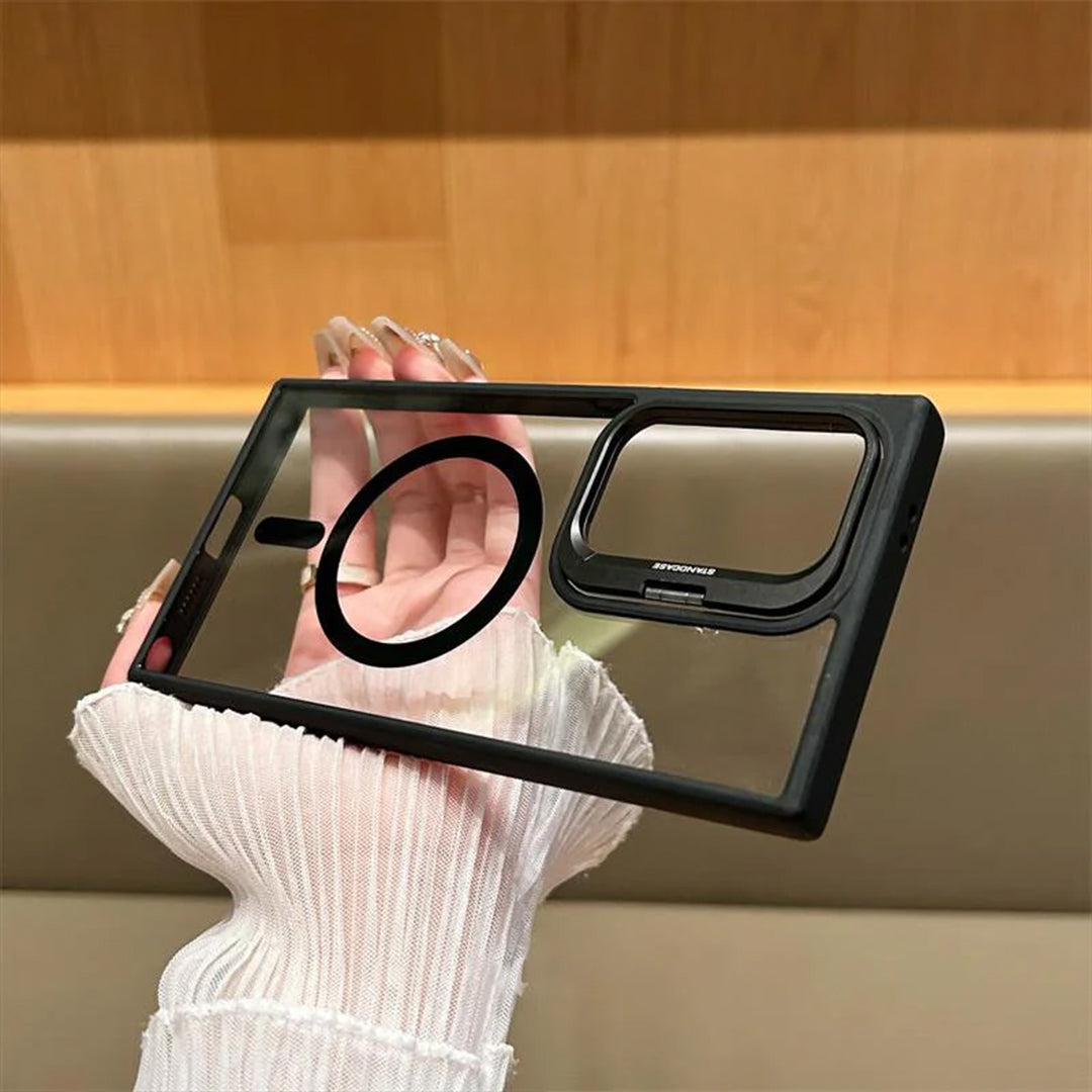 Transparent Hidden Holder MagSafe Case