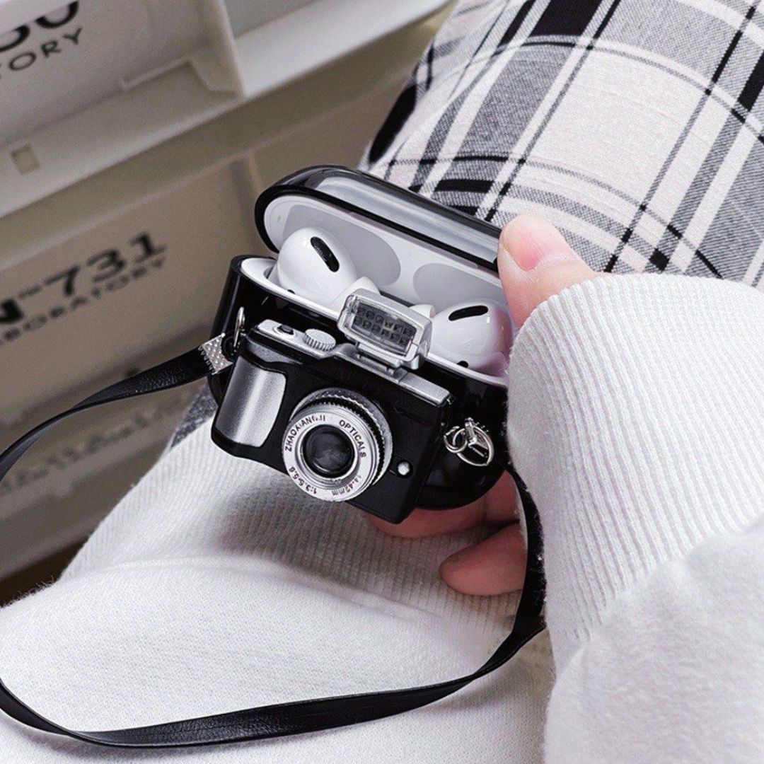3D Camera with Flash Apple Airpods Case