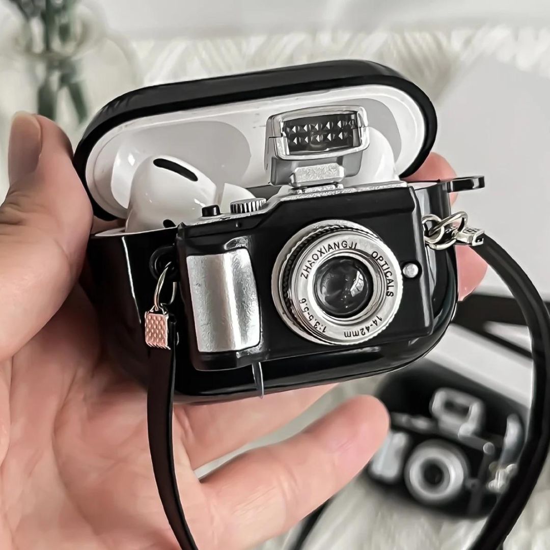 3D Camera with Flash Apple Airpods Case