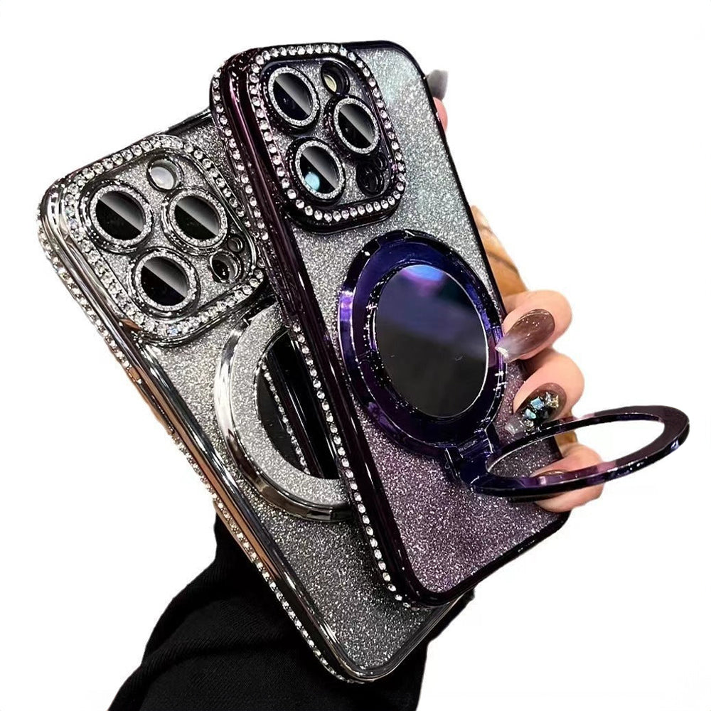 Rhinestone Electroplating Glitter iPhone Case