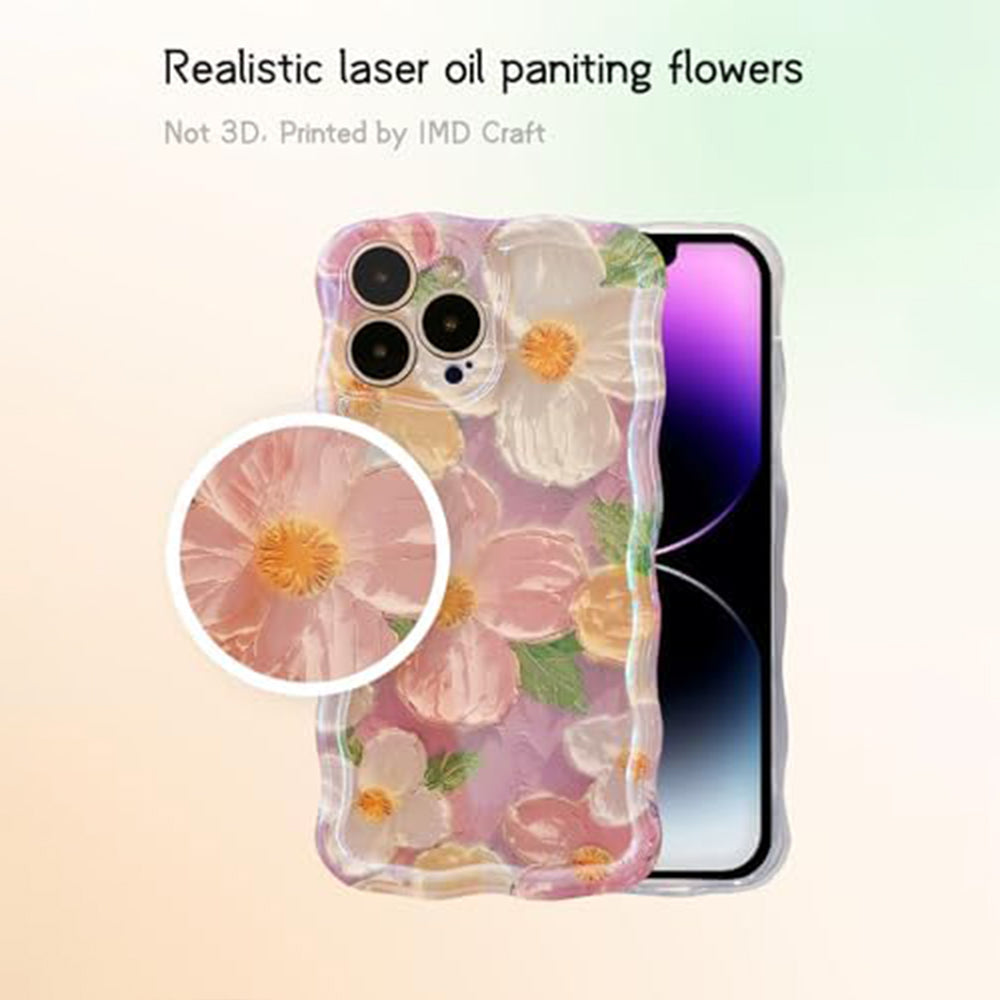 Vivid Retro Flower Laser Glossy iPhone case