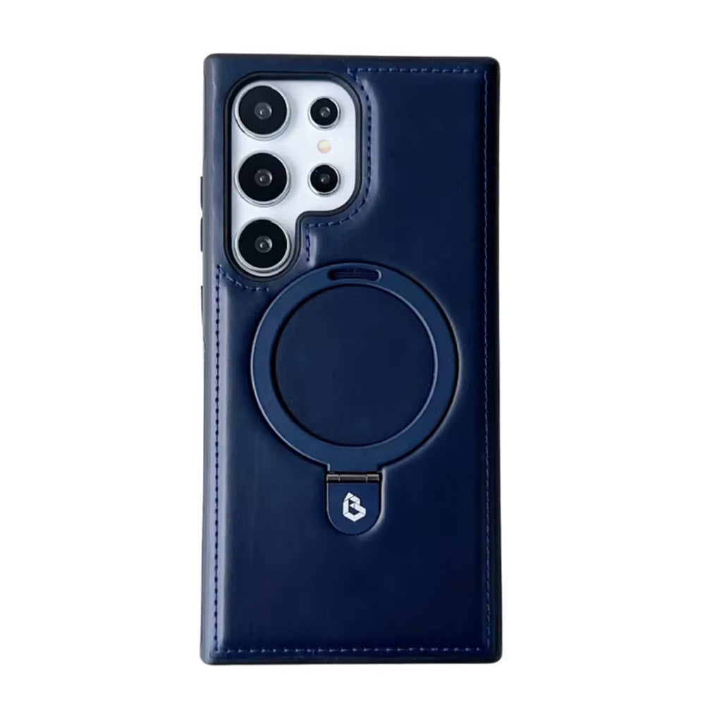 Bugario Stylish Lux Leather Case – Cute Slim Shockproof Protective Cover for Men & Women, Soft Microfiber Interior