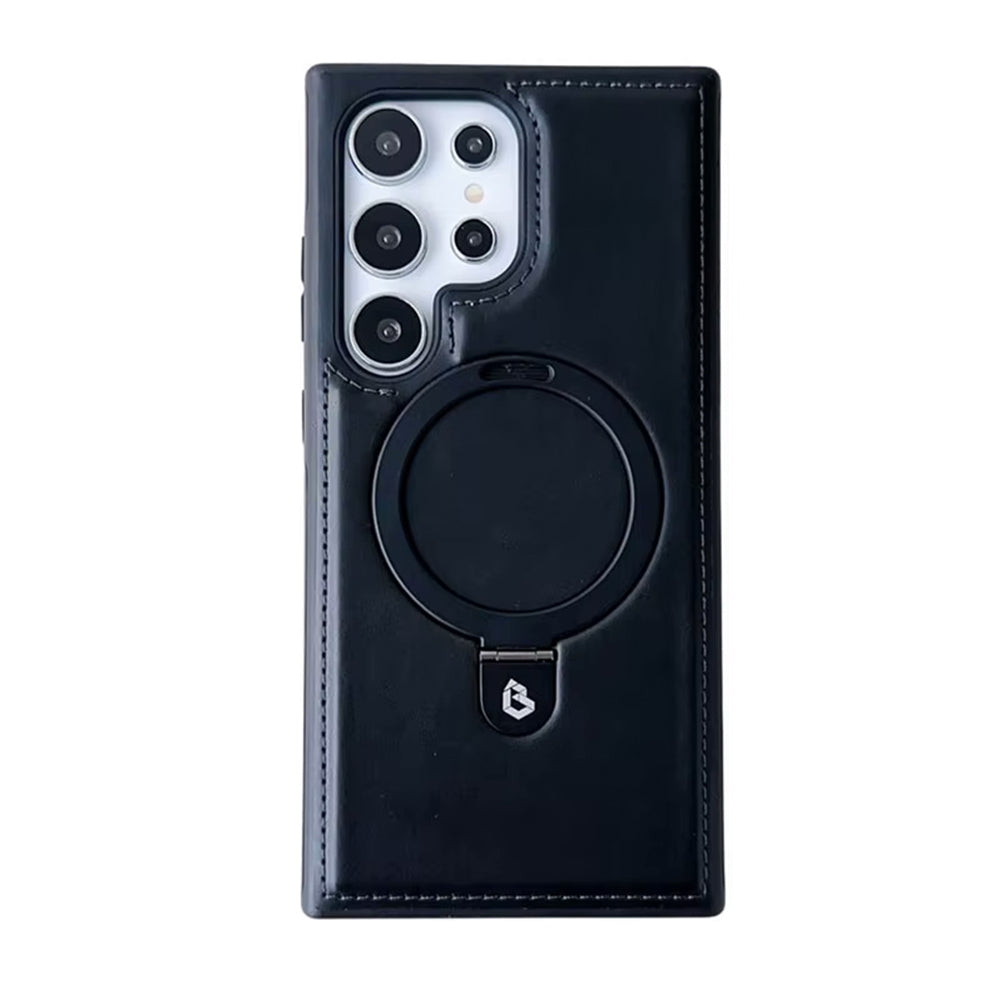Bugario Stylish Lux Leather Case – Cute Slim Shockproof Protective Cover for Men & Women, Soft Microfiber Interior
